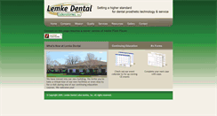 Desktop Screenshot of lemkedental.com